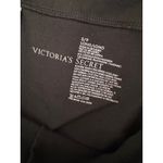 Victoria's Secret Black Foldover Waist Flare Pants Rhinestone Hearts Size S Long Photo 3