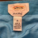 Talbots Irish Linen Turquoise Lined Pantsuit Size 16 Photo 8