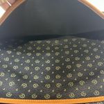 Vintage Pollini Monogram Leather Stylish Designer Satchel Briefcase‎ Bag Italian Photo 4