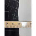 Loft  NWT Black Windowpane Plaid Flutter Sleeve Shift Mini Dress 16 Plus $89 Photo 7