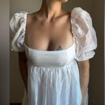 Princess Polly White Babydoll Dress Puff Sleeve US 6 Party Photo 1
