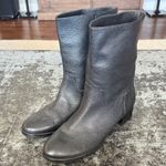 Michael Kors Black Pebbled Leather Ankle Mid Calf Boots Size 9.5 Photo 0