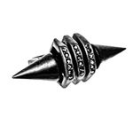 Sam Edelman NEW - Bold Edgy Black Gunmetal Pave Rhinestone Spike Ring by - Sz 7 Photo 4