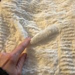 kim rogers  White Fur Vest Petite Medium with front pockets Photo 1