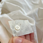 Emporio Armani 100% Cotton White Casual Hidden Button Up Top - Size 8 Photo 15