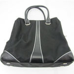 Tumi Black Nylon Purse Tote‎ Handbag Bag Leather Organizer Travel Photo 0