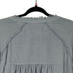 Free People  Women's Blue‎ Distressed Frayed Hem Button Denim Shorts Size W 31 Photo 12