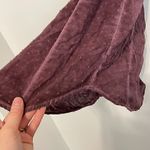 Knox Rose Purple Swiss Dot Crochet Eyelet Tie Bow Back Short Flutter Sleeve Top Photo 6