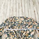 Free People  Tie Ruffle Crop Top Blouse Floral Small Photo 2
