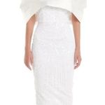 Eliya The Label Tanya Off The Shoulder Sequin Midi Dress White NWT Sz XL Photo 0