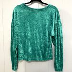 Free People  Sea Green Milan Layering Balloon Sleeve Oversized Boho Sweater XS Photo 5