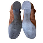 Franco Sarto  Brown Suede Block Heel Ankle Boots | Size 7W Photo 5