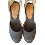 Mint and Rose Lolita Espadrille Wedge Metallic Goat Leather & Canvas EU37(US6.5) Blue Size 6.5 Photo 2