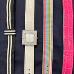 Gruen Silvertone Square Watch with Interchangeable Leather Straps Black Photo 1