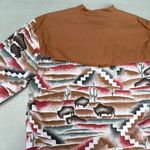 Vintage Saddlebrooke Western Wear Brown Buffalo Cactus Button Up T Photo 5