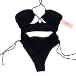 Micas Black Bathing Suit With Cutouts Photo 0