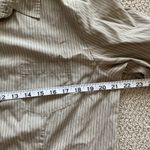 Talbots  Vintage 1990s Button Down Shirt Oxford Half Sleeve Size Large Beige Tan Photo 3