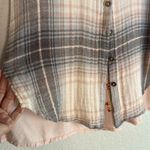 Kyla Seo Pink Gray Embroidered Sleeveless Plaid Top Western Cowgirl Boho Cottage Photo 2