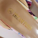 Dream Paris Dream PairsChunkle Pink Floral Low Heel Ankle Strap Chunky Sandals Size 8 Photo 5