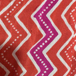 Natalie Martin  Isobel Orange Pink Zip Zag Maxi Dress Rayon 3/4 Sleeve Medium Photo 10