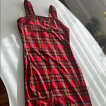 Red and Black Mini Pencil Dress for Casual Occasions Photo 3