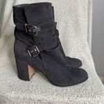 Gianvito Rossi  Buckle Suede Booties Charcoal Gray Size‎ 40.5 Photo 0