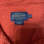 Pendleton Red 100% Cotton Gauzy Button Down Short Sleeve Shirt Size XS Photo 3