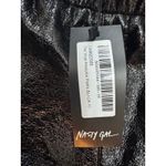 Nasty Gal Collection Black Vinyl Analysis Pants Joggers Elastic Waist Size 6 NWT Photo 4