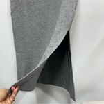 Lucy Paris NWT  M grey knit high slit Charcoal Pencil Skirt pullon gray Photo 10