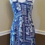Patchwork Blue & White Paisley Boho Strappy ModCloth Sun Dress by Ripe Clothing Photo 1