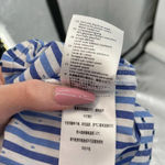 Scotch & Soda  Off-the-Shoulder Tie‎ Sleeve Top Blue Stripe Size Small Photo 10