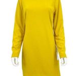 Dress the Population  Dress Women’s Size Large Mini Yellow Lola Crewneck Open Photo 0