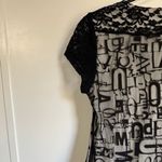 Y2K Vintage Bali Corp sz S Womens Black Sheer Lace Polkadot Tiered Midi Dress Photo 5