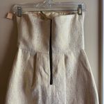 Max and Cleo Elegant Gold Strapless Dress Photo 10