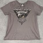 harley davidson v neck women medium shirt Myrtle Beach Purple Photo 0