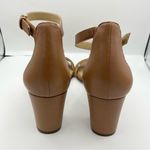 Naturalizer Vera leather ankle strap tan dress sandals women Size 10M Photo 9