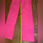 Dickies Vintage Y2K hot pink pinstripe slacks trousers straight leg pants juniors sz 11 Photo 4