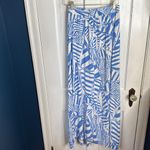 Lilly Pulitzer Classic Nola Print Maxi Long Skirt in Blue Yacht Sea W1785 Sz Med Photo 7