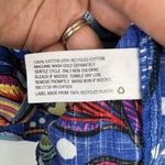 Tabitha Brown Target Size 0 Dress Maxi Mixed Floral Polka Dot Print Puff Sleeve Blue Photo 9