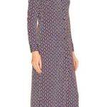 L'Agence ππ Raelynn Dress ~ Dark Dusty Pink & Midnight Tone Chain Print Medium Photo 2