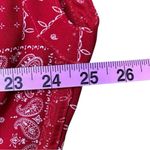 Koch Red Paisley Blouse Size XS Photo 5