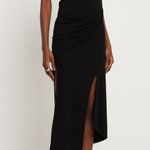 Helmut Lang Turtleneck Faux Leather Dress in Black XSmall New Womens Midi Jersey Photo 9