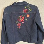 GW Jeans Co Vintage 90’s Embroidered Denim Jacket Blue Size M Photo 2
