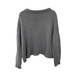 Wooden Ships  Pullover Winter Graphic Sweater Gray Size S/M Small Medium Photo 2