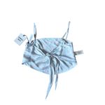 ARITZIA Elektra Camisole Floral Tie Front Crop Top XS Pale Blue Photo 2
