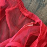 Sheer Babydoll Red Photo 4