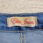 Elite Jeans Juniors 11/12 Flare Denim Distressed Fringe Hem Y2K Deadstock NWT Photo 1