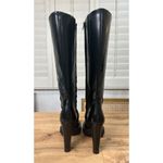All Saints London Harlem Leather Knee High Black Boots Size 6 NWOB Sleek Edgy Photo 11