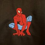 Gildan Spider-Man Embroidered sweatshirt, size small  Heavy Blend pullover, black Photo 2