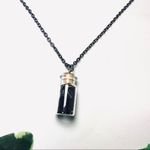 Black Lace Jar Necklace Goth New Photo 3